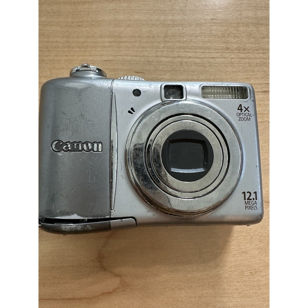 Canon PowerShot A1100 IS 12.1MP Digital Camera Silver PC1354 4x Zoom